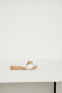 Sandales Tatanes en cuir - Green Checks