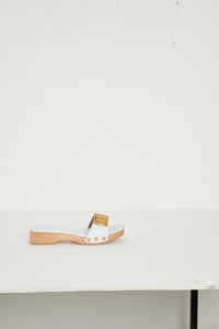 Sandales Tatanes en cuir - Print Blue Squares