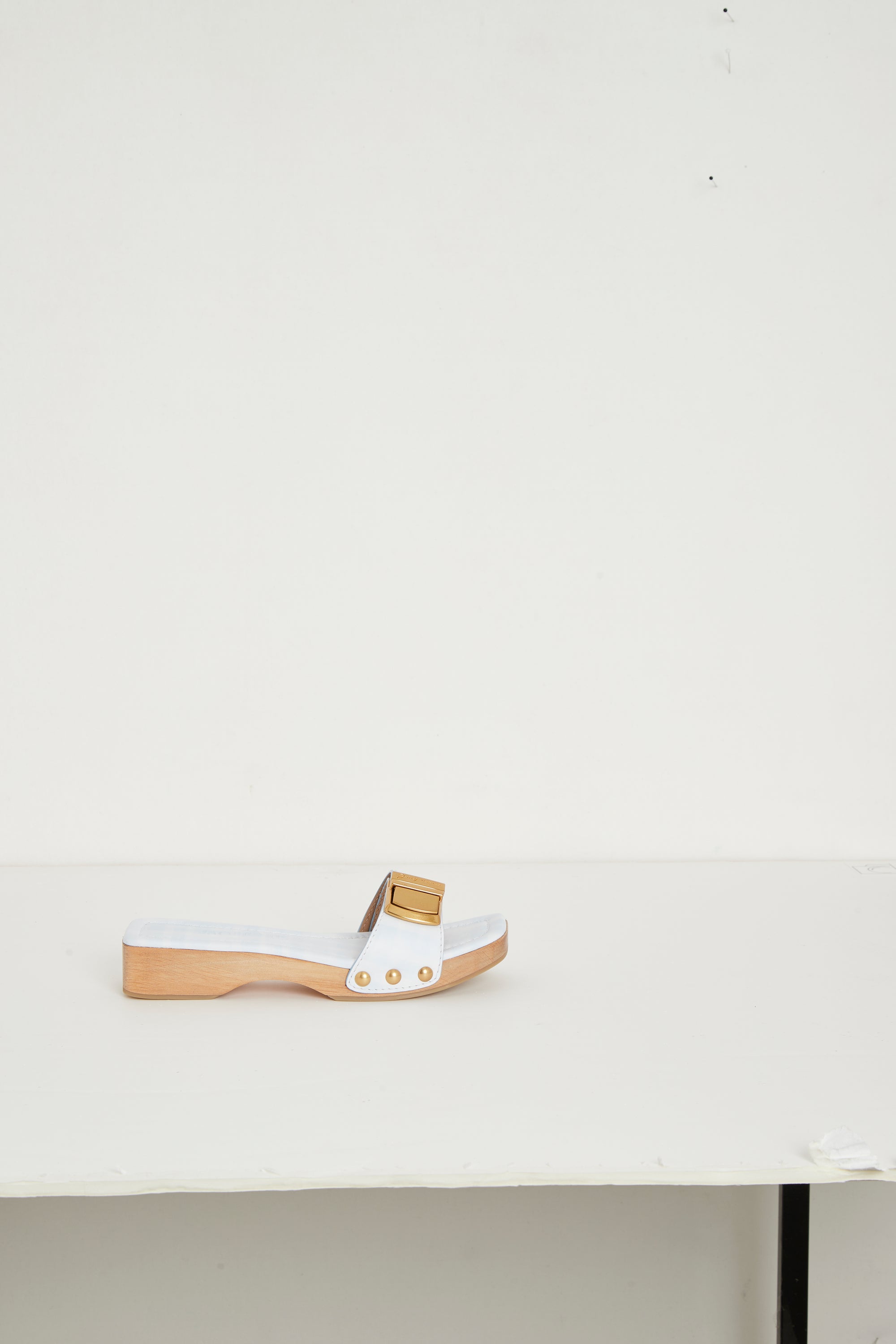 Sandales Tatanes en cuir - Print Blue Squares