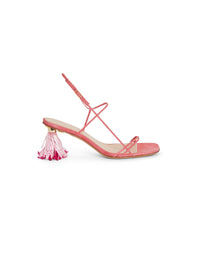 PINK LES SANDALES RAPHIA