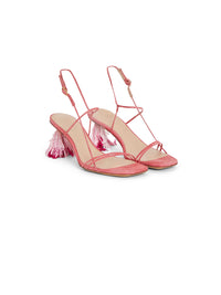 PINK LES SANDALES RAPHIA