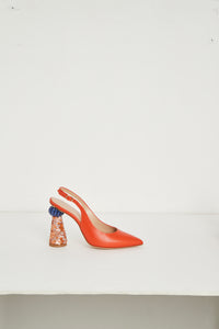 Chaussures Loiza en cuir - Orange