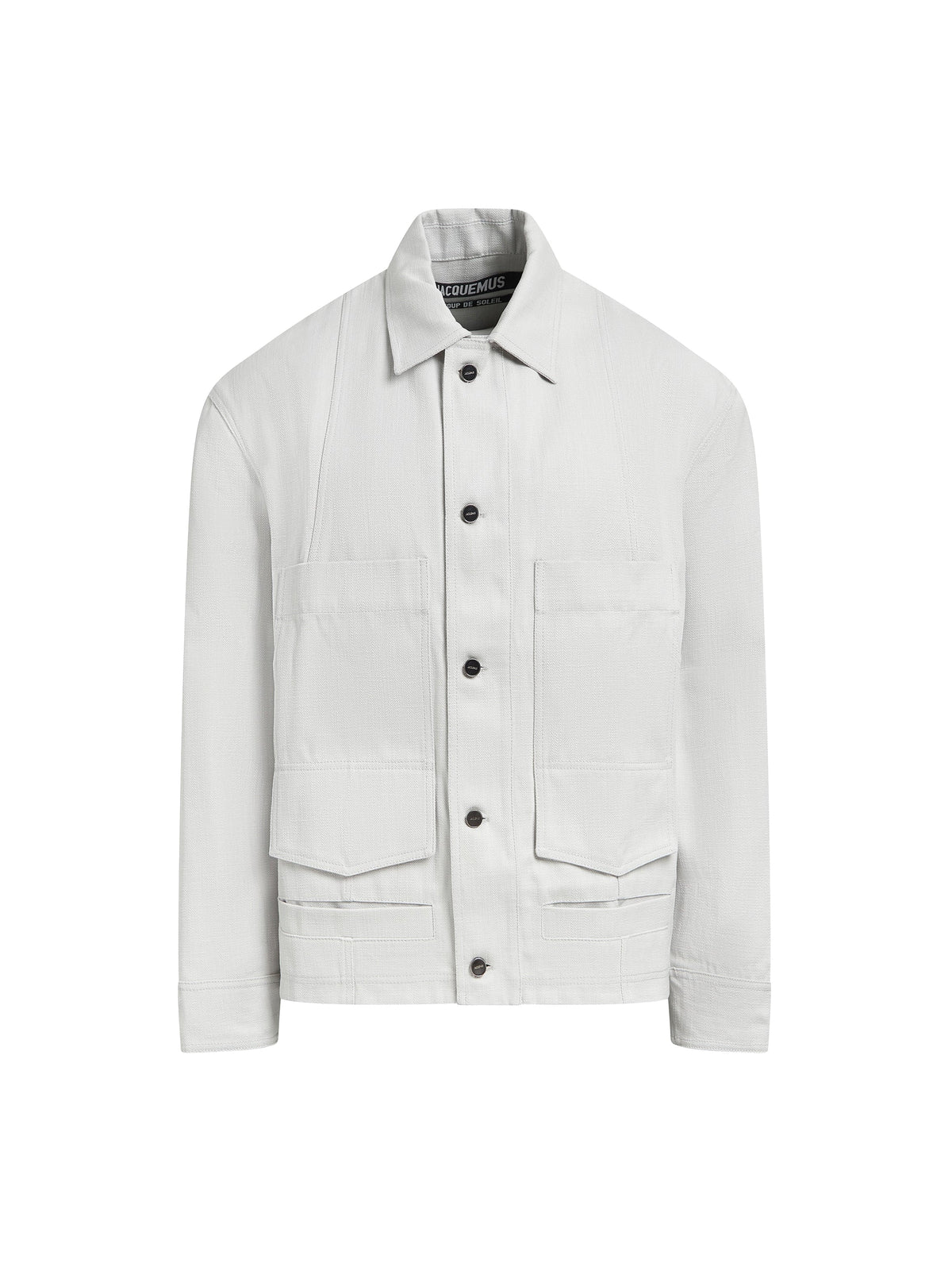 Veste Marcel à poches - Light Grey
