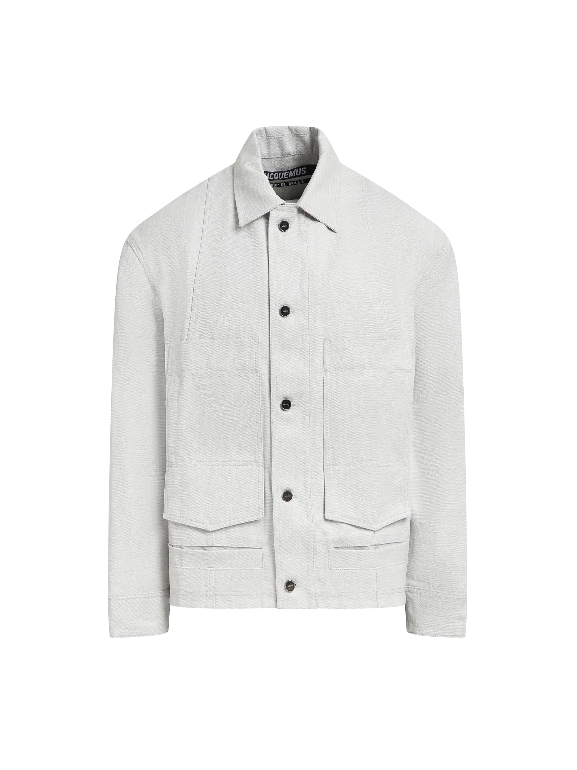 Veste Marcel à poches - Light Grey