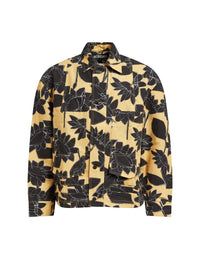 Veste Marcel à poches - Yellow Flowers
