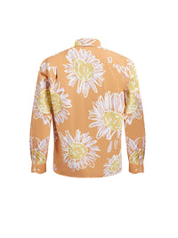 PRINT ORANGE FLOWERS LA CHEMISE SIMON