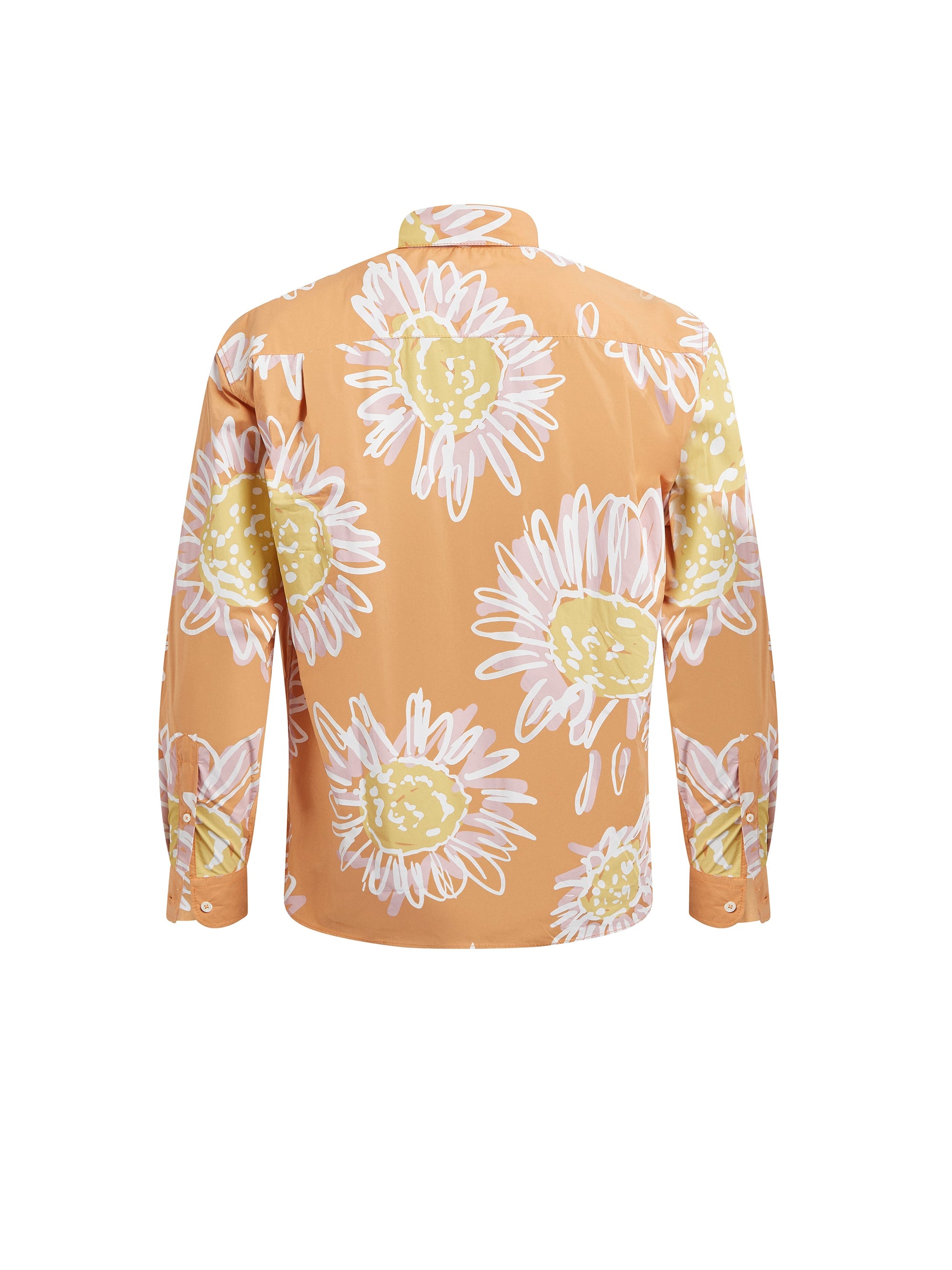 PRINT ORANGE FLOWERS LA CHEMISE SIMON