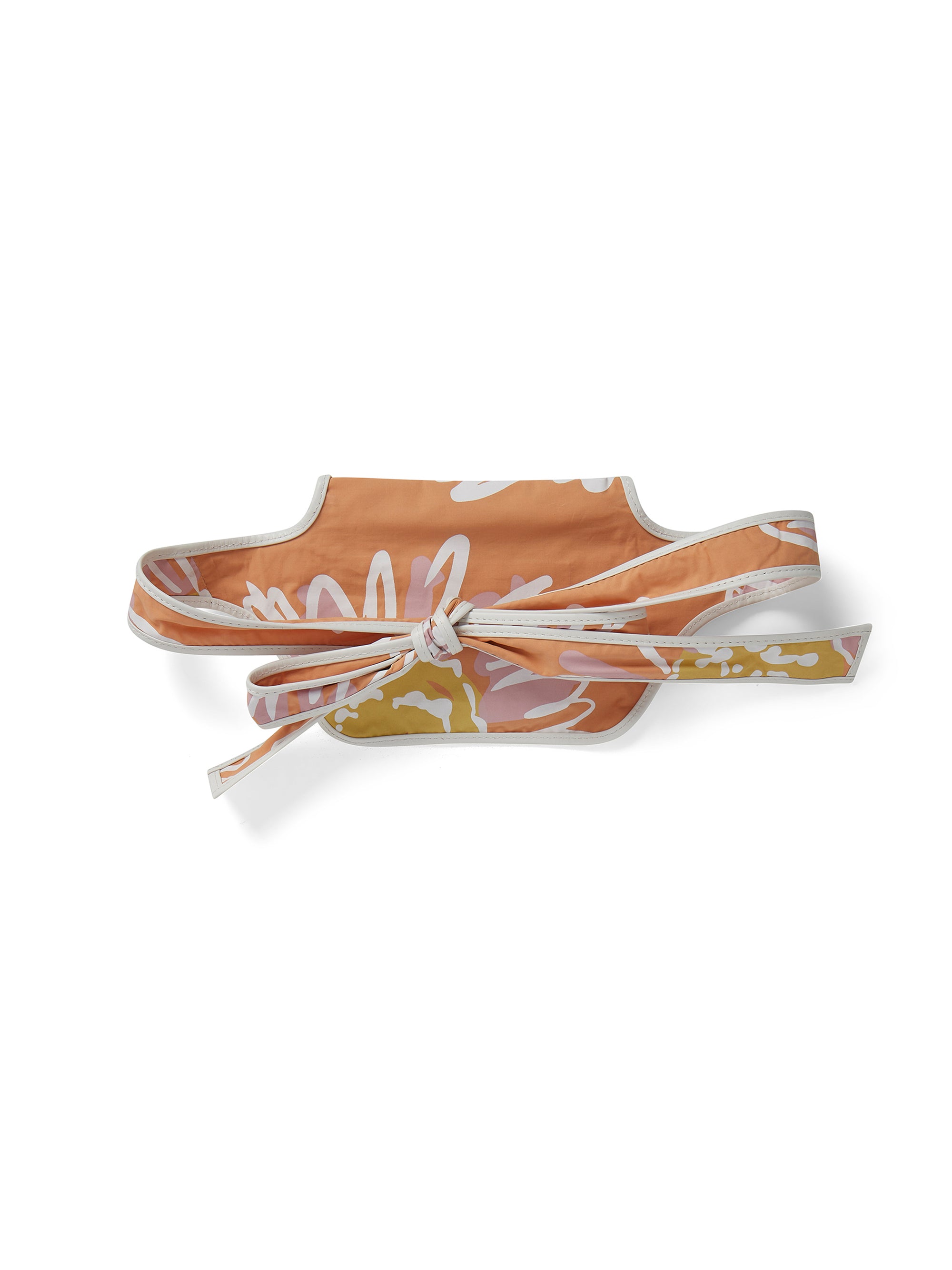 Sac Banane à nouer - Orange Flowers