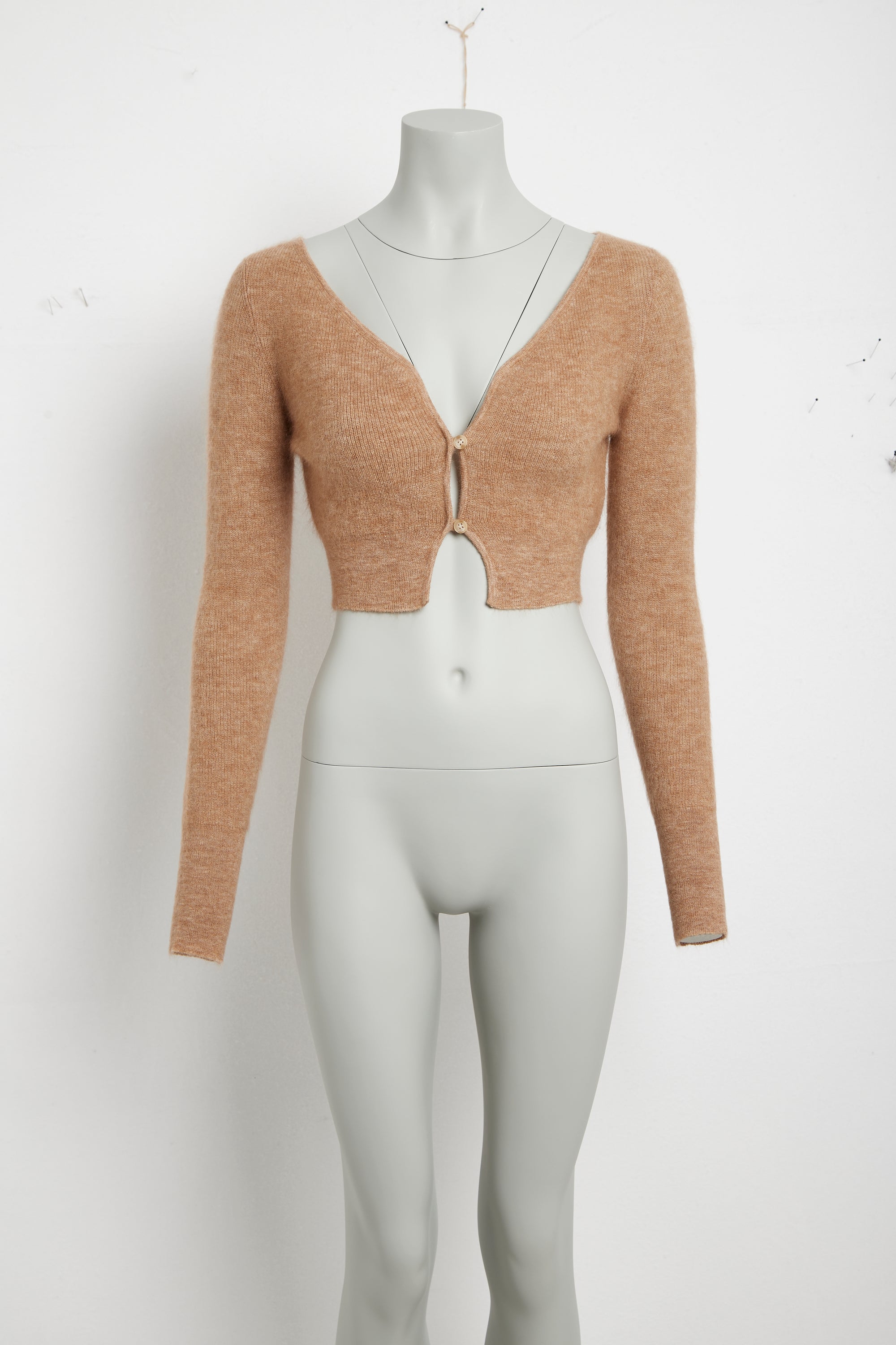 Cardigan Alzou en laine - Camel