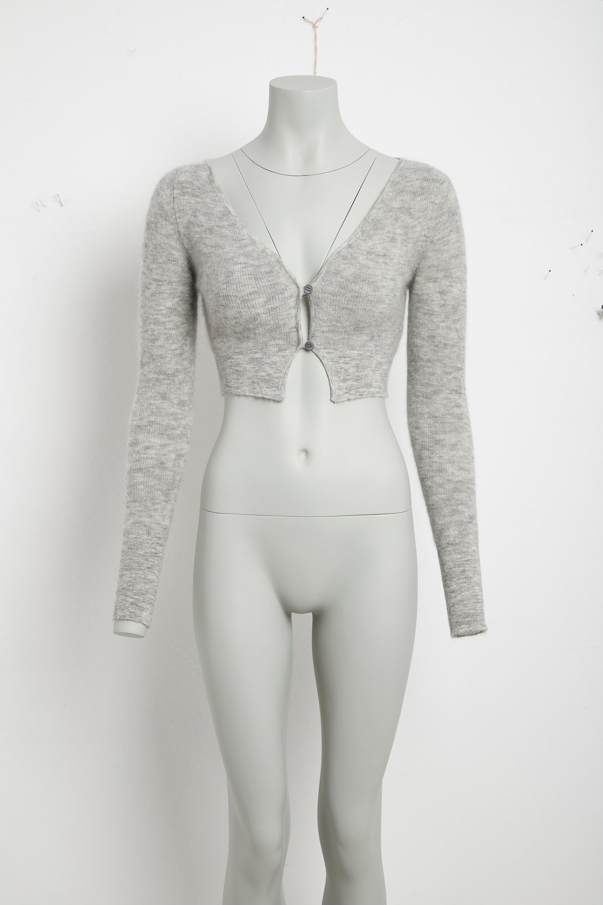 Cardigan Alzou en laine - Light Grey