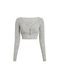 LIGHT GREY LE CARDIGAN ALZOU