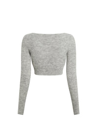 LIGHT GREY LE CARDIGAN ALZOU