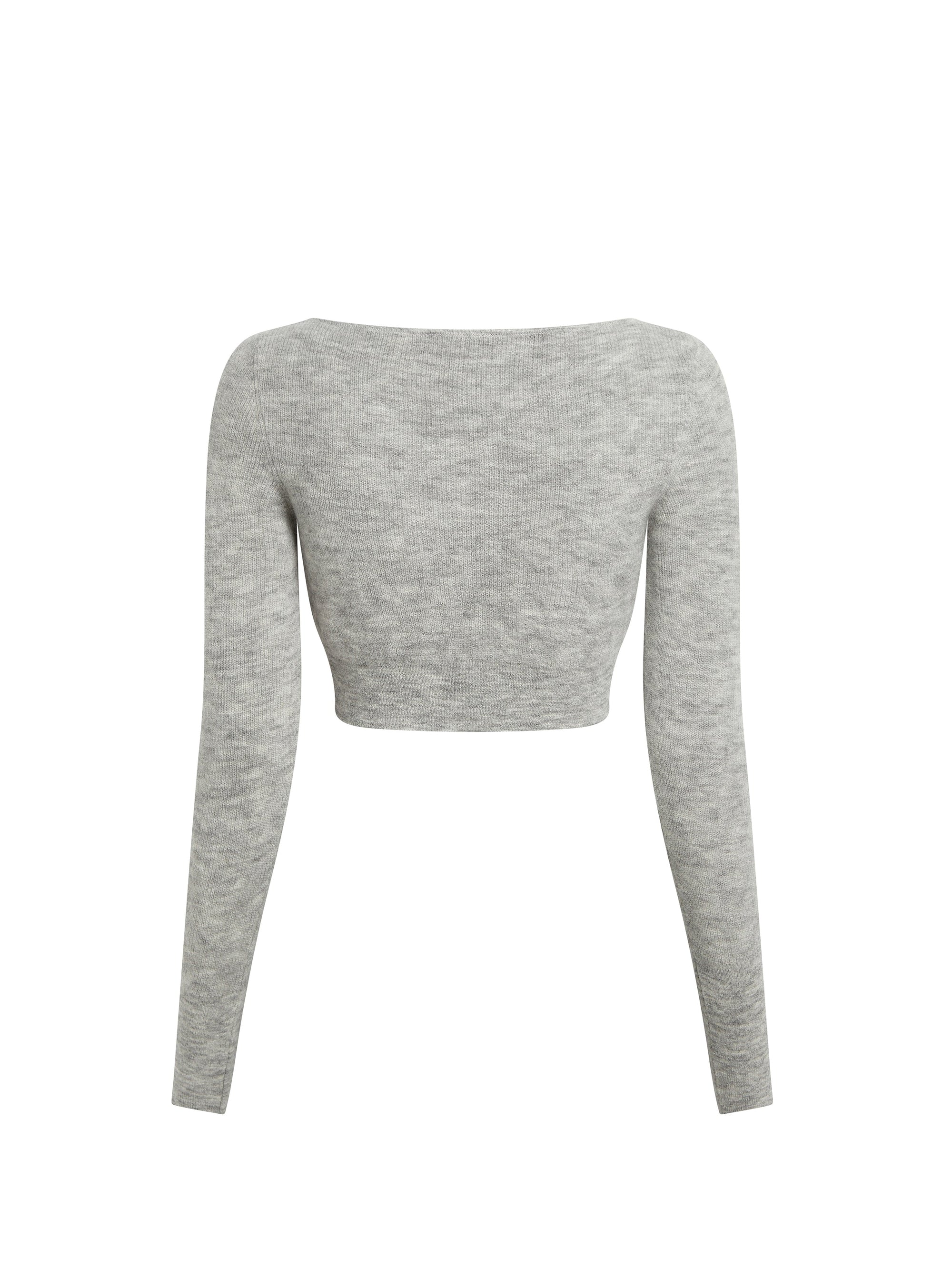 LIGHT GREY LE CARDIGAN ALZOU