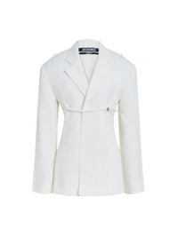 Veste cintrée Sauge - Off White