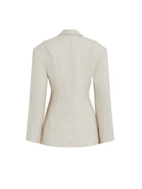 Veste cintrée Sauge - Beige