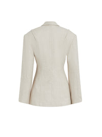 Veste cintrée Sauge - Beige