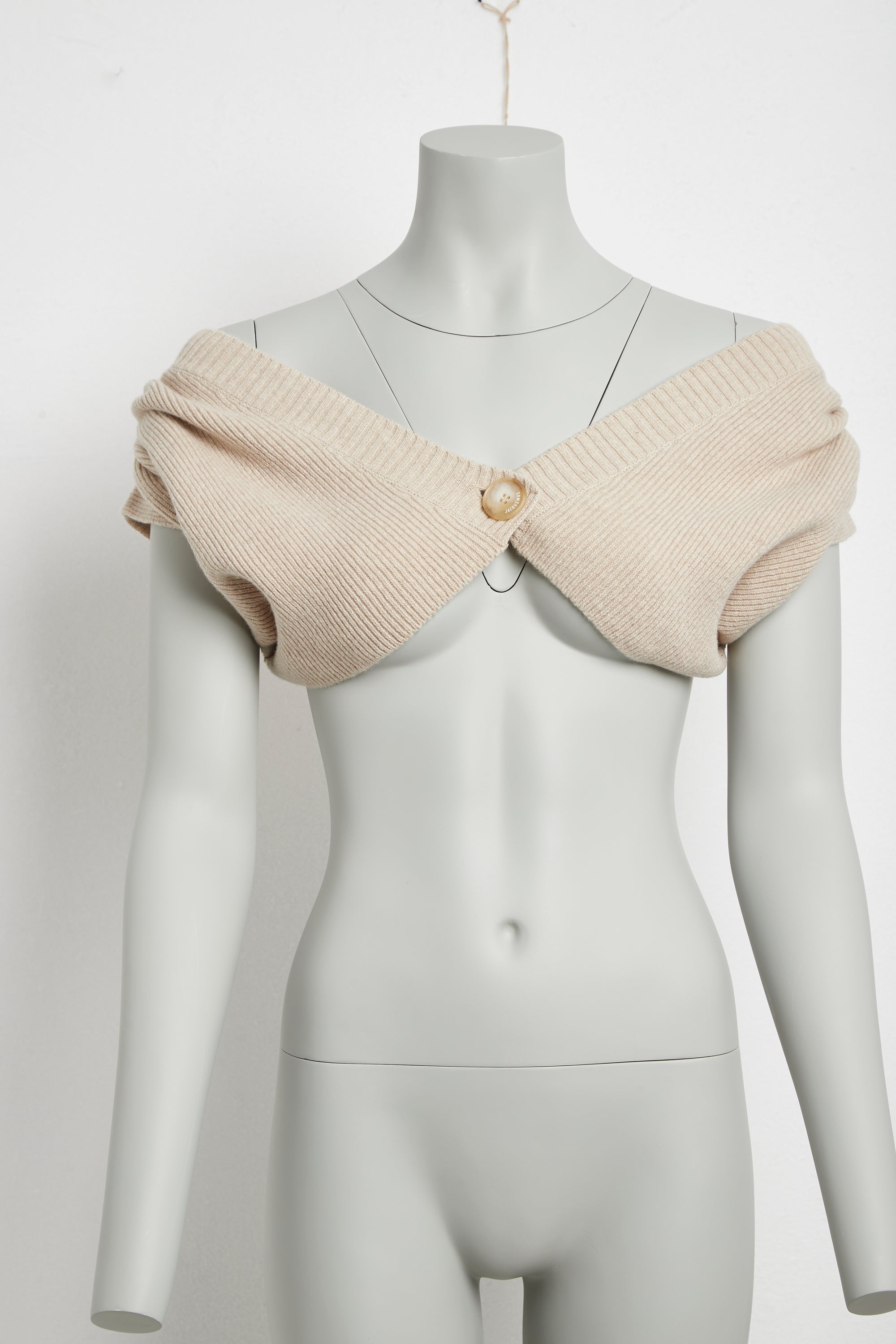 Cardigan Valerie en laine - Beige