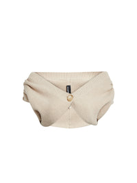 Cardigan Valerie en laine - Beige