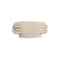 Cardigan Valerie en laine - Beige