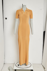 Robe Maille Polo - Dark Yellow