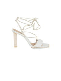 150€ / 2 sold //4 QTY / ST50%   Sandales hautes Adour 90 en cuir - Off White