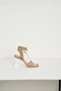 Sandales hautes Valerie en cuir - Brown