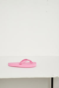 Tongues Cœur en cuir - Pink