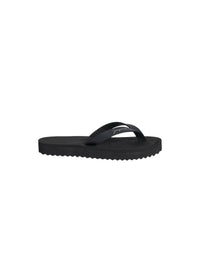 Tongs Cœur en cuir - Black