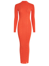 Robe Maille Azur - Orange