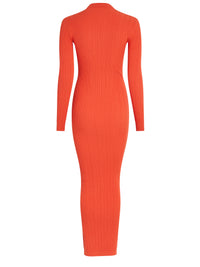 Robe Maille Azur - Orange