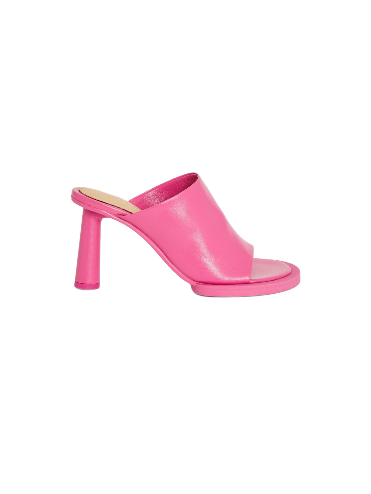 150€ / 2 sold //4 QTY / ST50%   Mules Carré Rond 75 en cuir - Pink