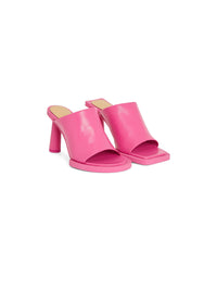 PINK LES MULES CARRE ROND
