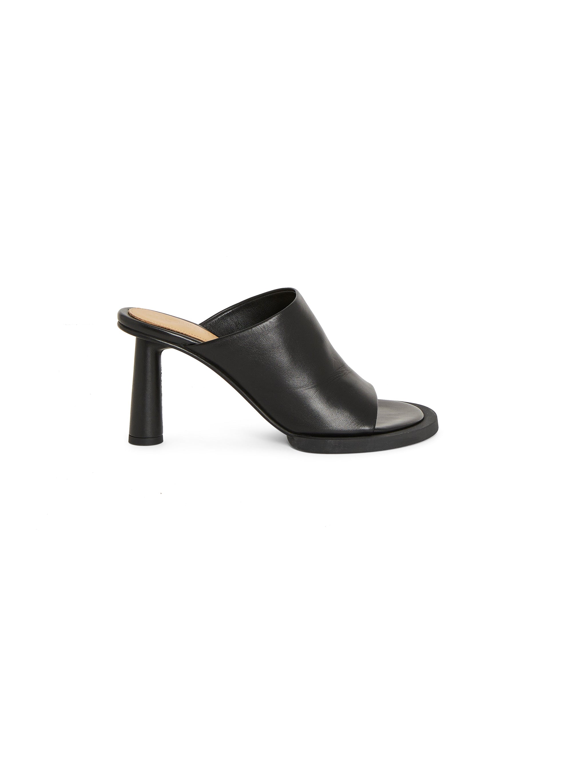 BLACK LES MULES CARRE ROND