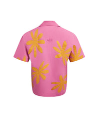 RED FLOWERS LA CHEMISE JEAN