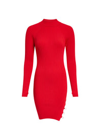 Robe Pigolo à col montant - Red