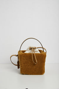 Sac Seau Carré en cuir - Light Khaki