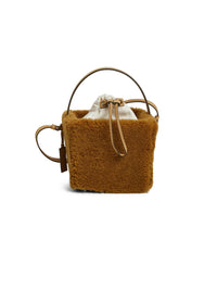 Sac Seau Carré en cuir - Light Khaki