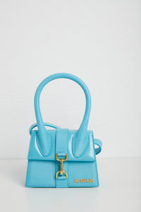 Sac Chiquito Montagne Moye en cuir - Turquoise