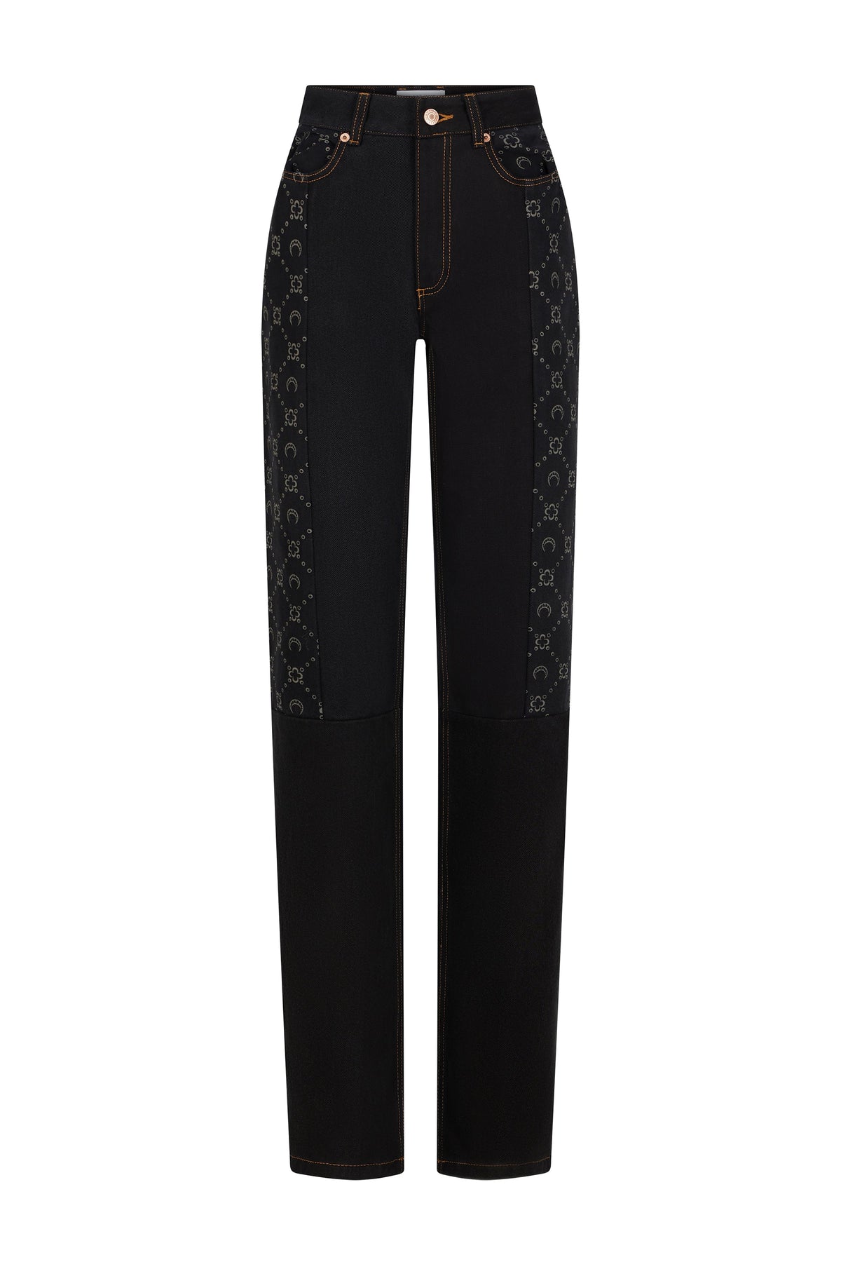 Pantalon droit en denim - Black