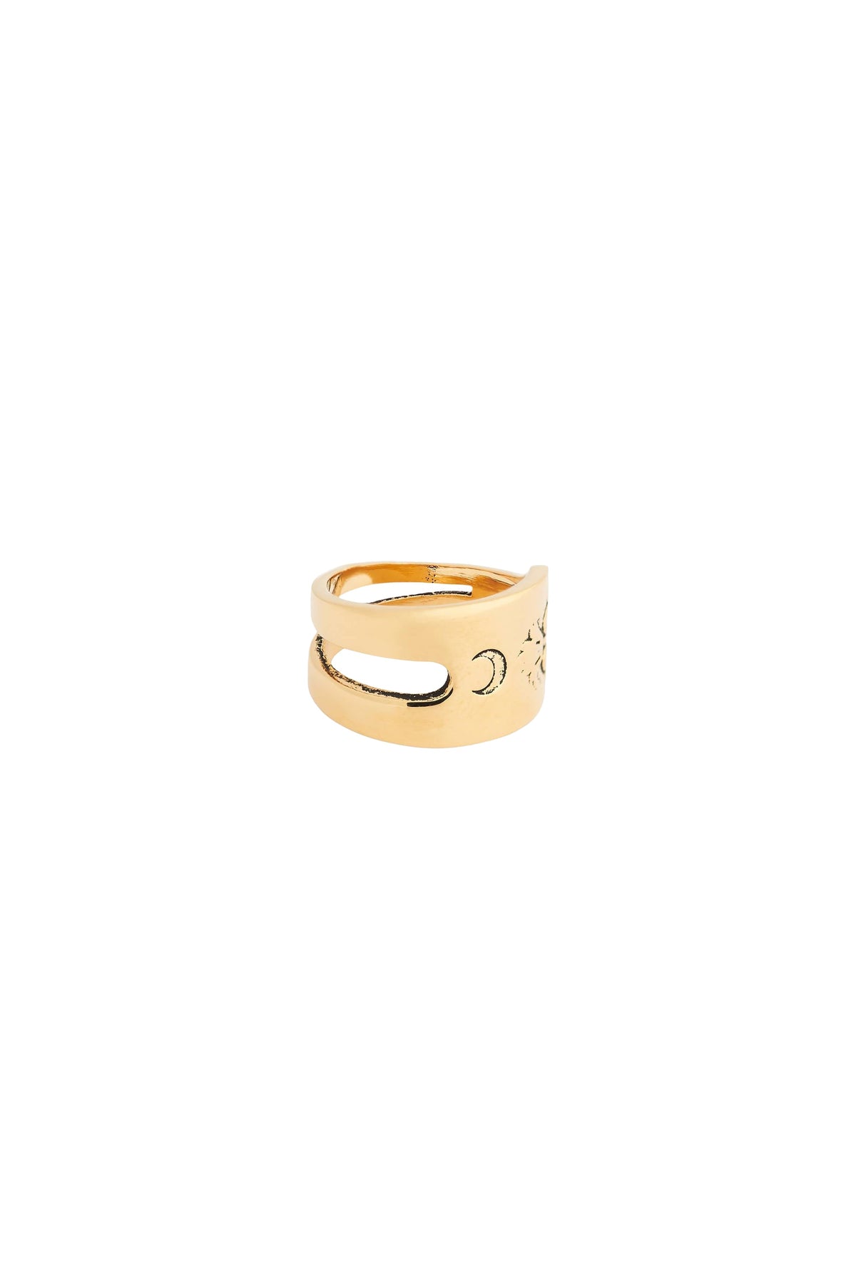 Bague en laiton Upcyclée unisex - Gold