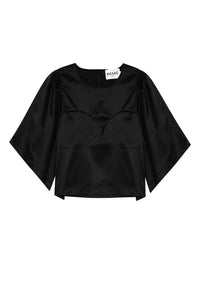 Le Nelson Satin de Coton Noir