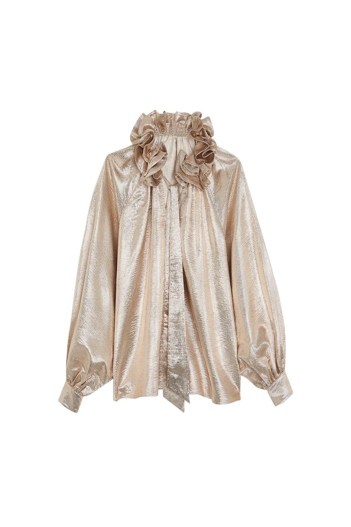 PRIX RECO : 50 // Top Le Theodore en soie - Dore