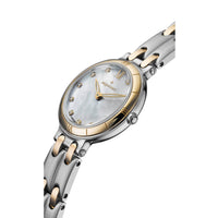 Montre Moorea en acier, or et diamants 29 mm - Nacre blanche