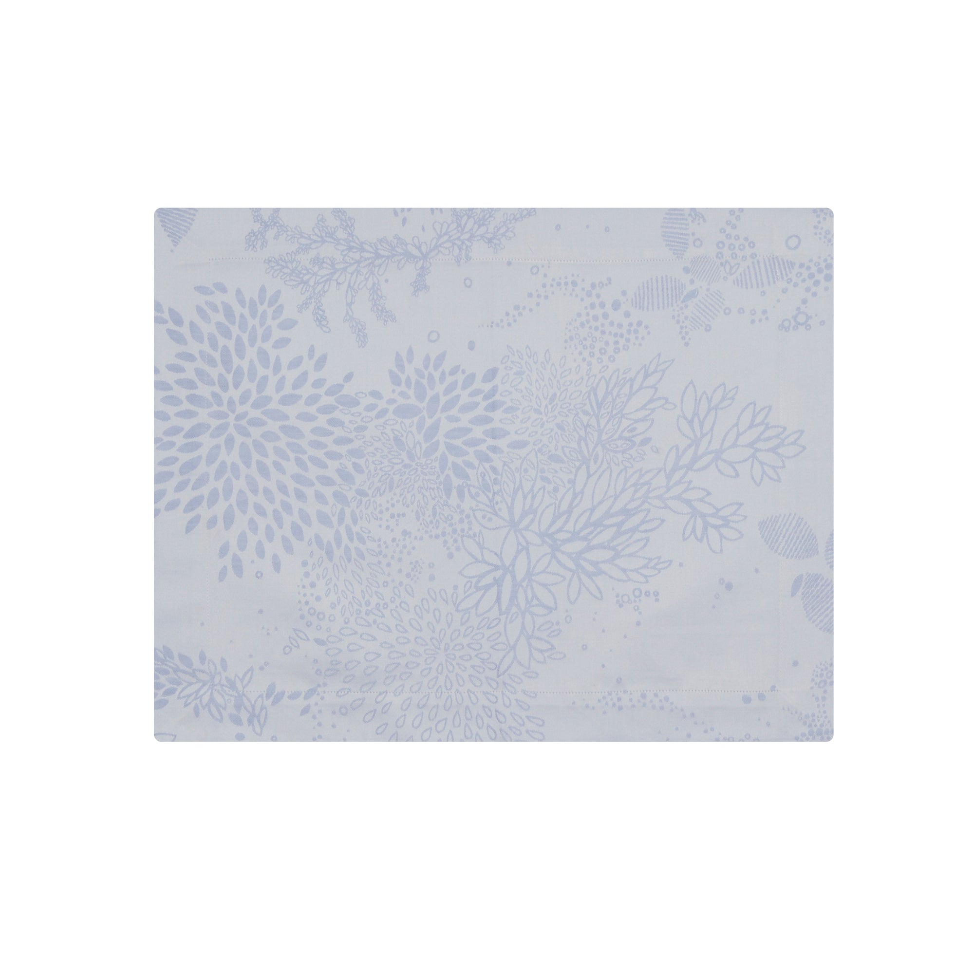 Aigue Marine cotton and linen place mat - Bleu Ciel