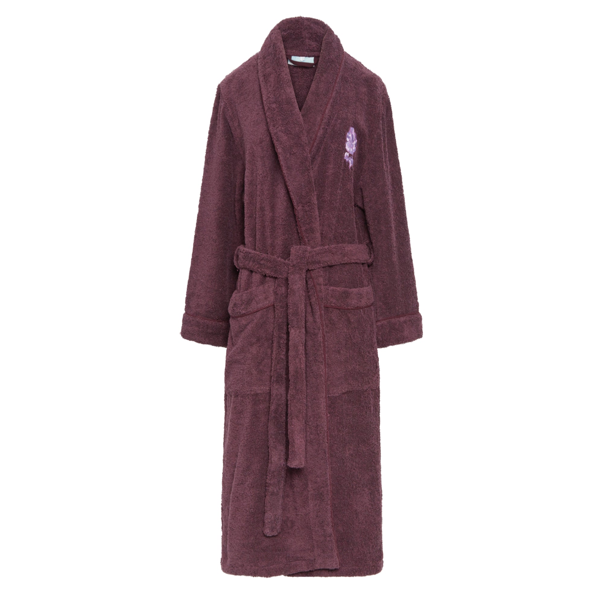 Peignoir Pensées - Aubergine