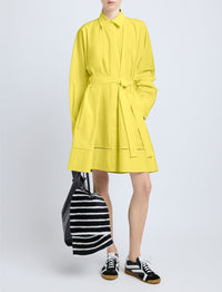Robe Sammy en popeline de coton - Yellow