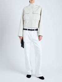 Veste courte à poches - Off White