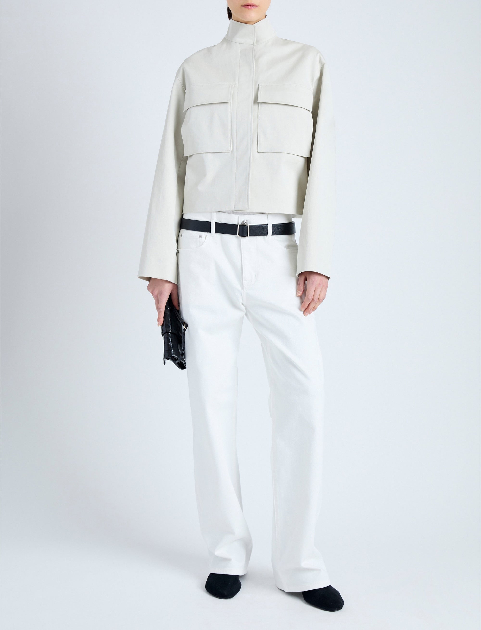 Veste courte à poches - Off White