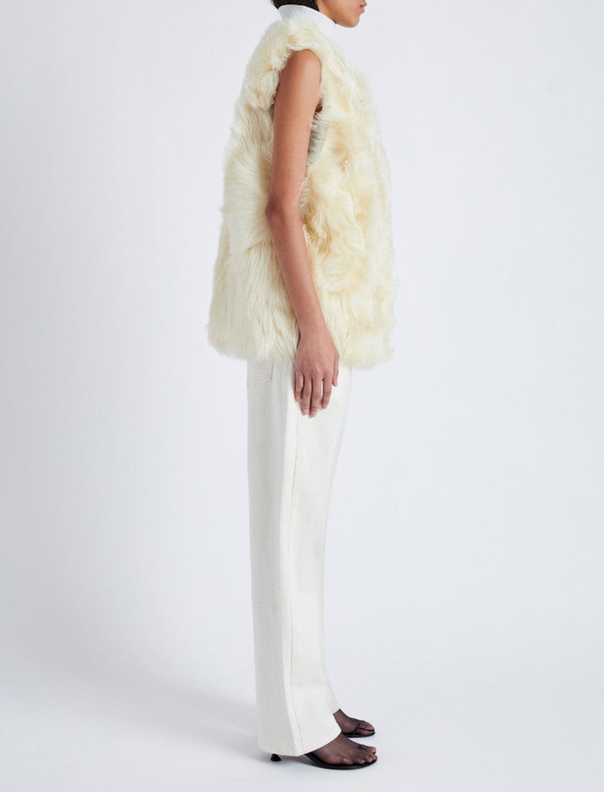 Veste sans manches en sherling - Resin