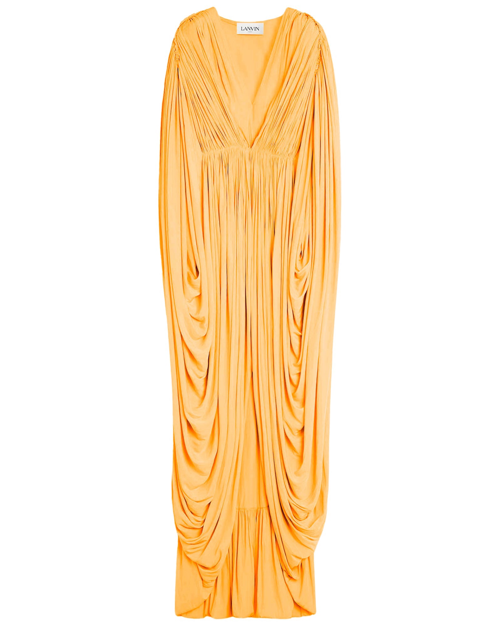 Robe longue drapée - Mangue